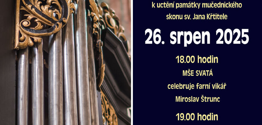 12. 8. 2025 Tisková zpráva Varhanní koncert Tomáše Petrů