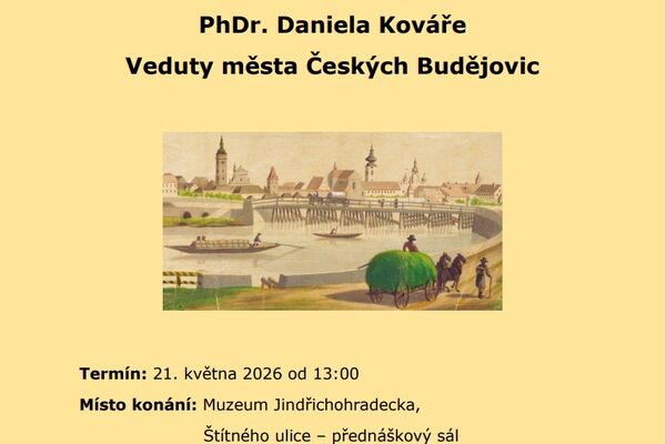 Plakát Veduty města Českých Budějovic