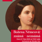 Plakát k přednášce Božena Němcová: známá neznámá